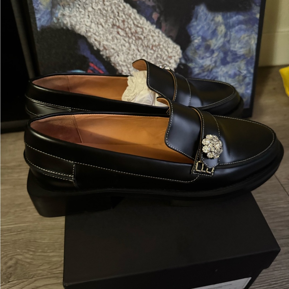 Ganni Embellished Loafers - Picture 2 of 5